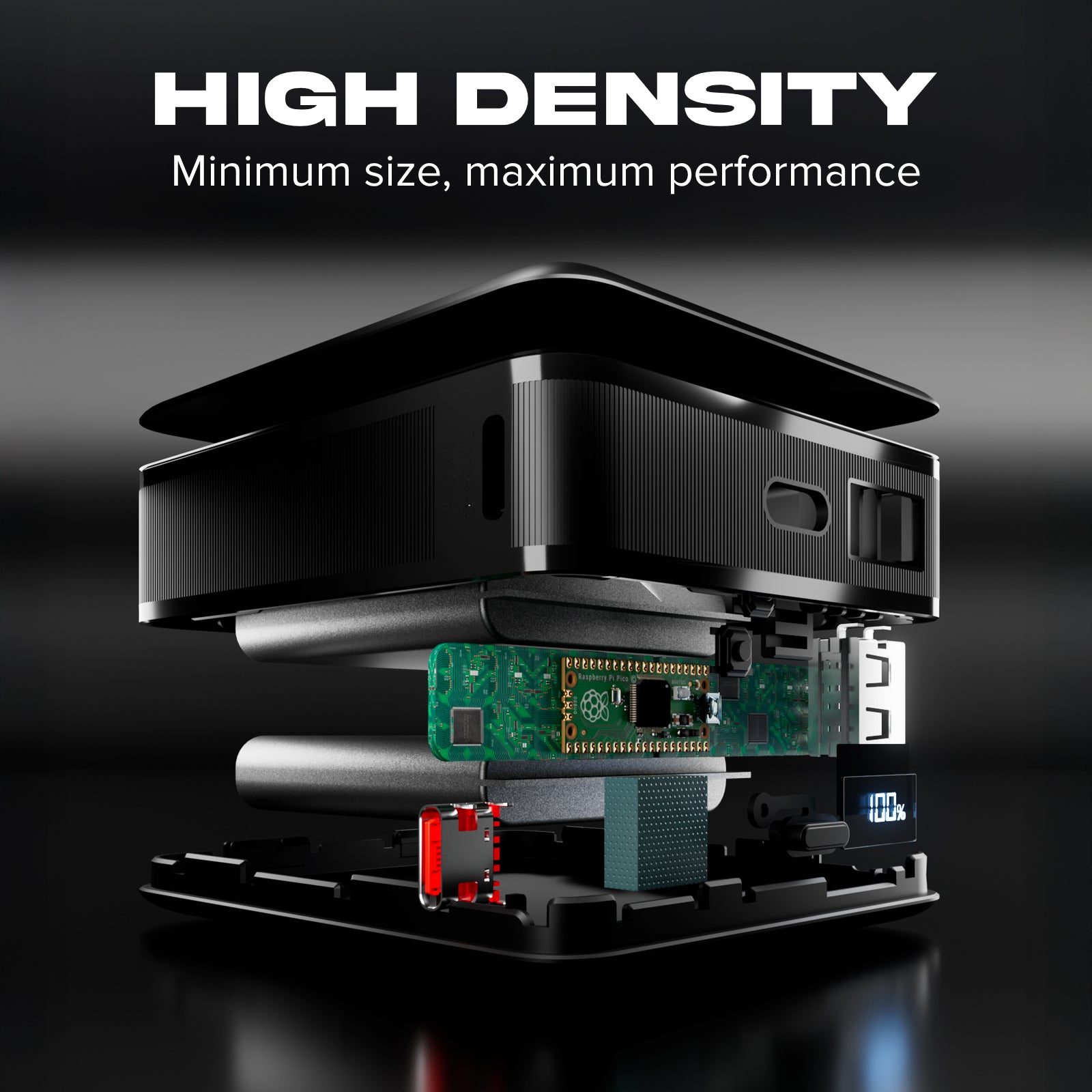 Power bank da 20.000 mAh con display LCD e ricarica per laptop da 65 W