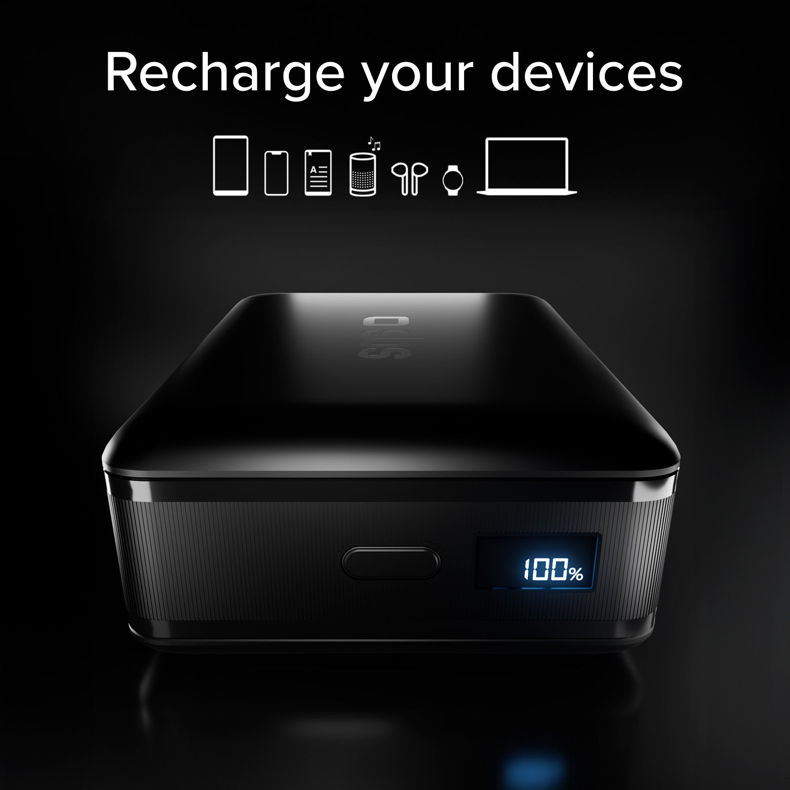 Powerbank 20.000mAh mit LCD-Display und Laptop-Ladefunktion bis 65 W