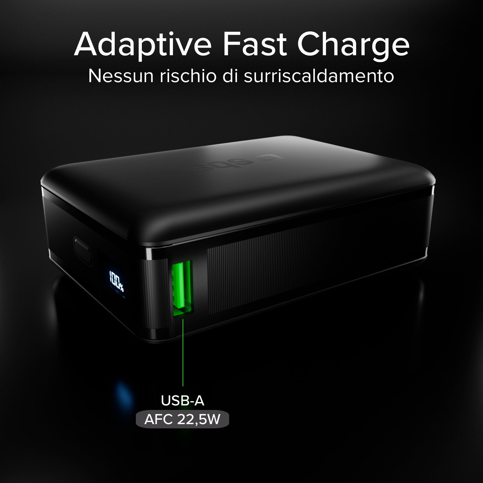 Powerbank 20.000mAh mit LCD-Display und Laptop-Ladefunktion bis 65 W