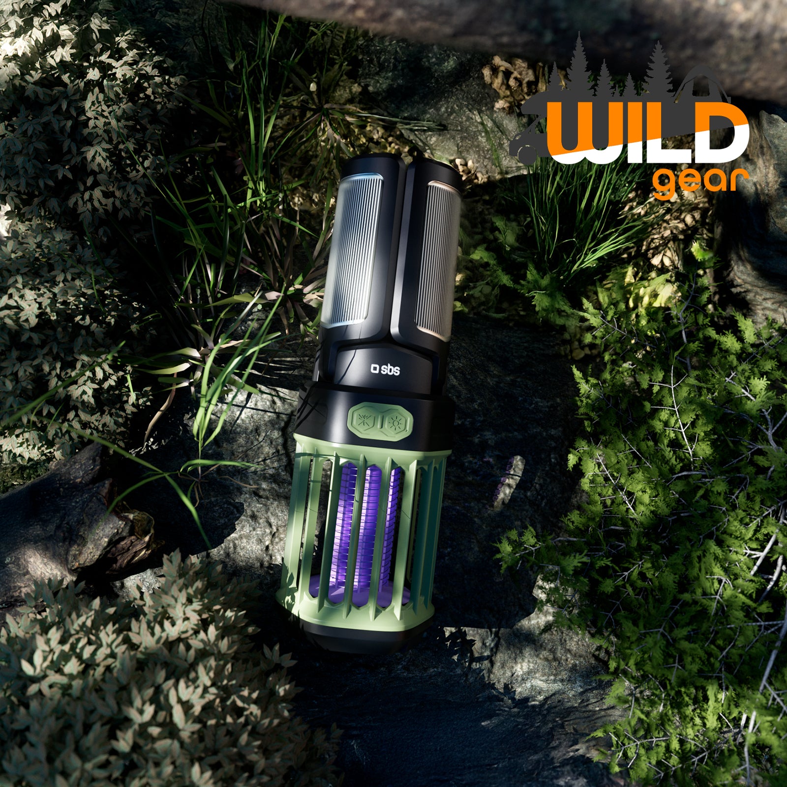 Outdoor lantern with 3000 mAh Power Bank and mosquito-repellent light
