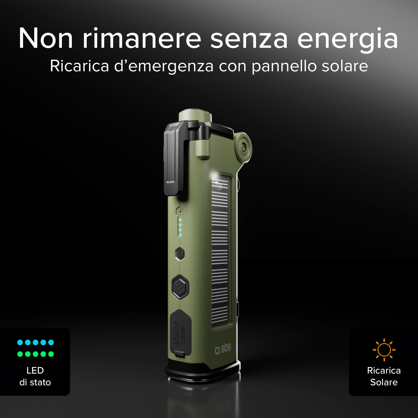 Multifunctional 3000 mAh Power Bank with SOS kit