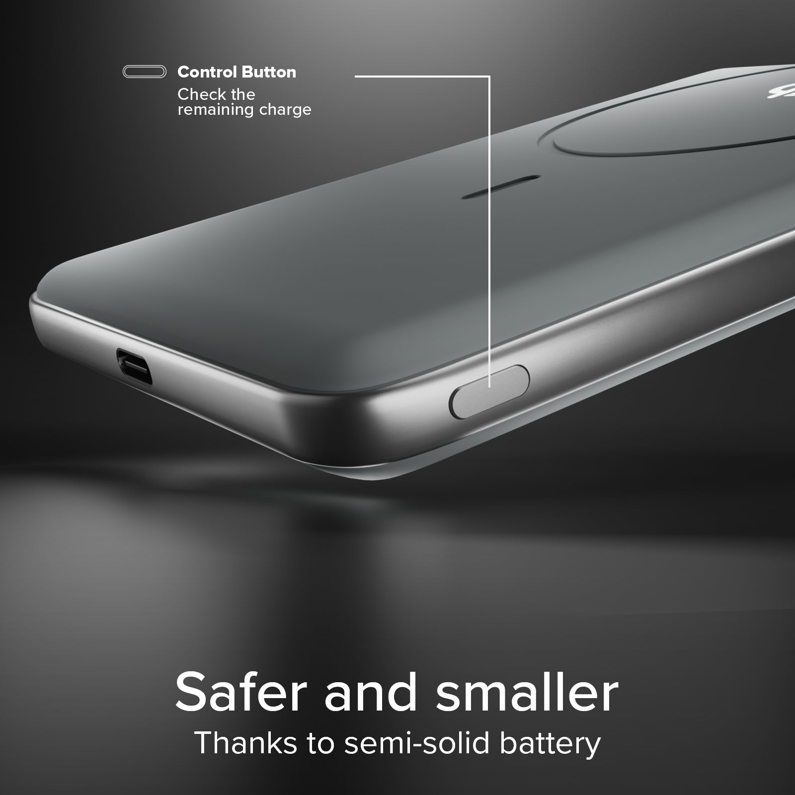 Chargeur magnétique Qi2 15 W de 5000 mAh avec batterie semi-solide et affichage LED