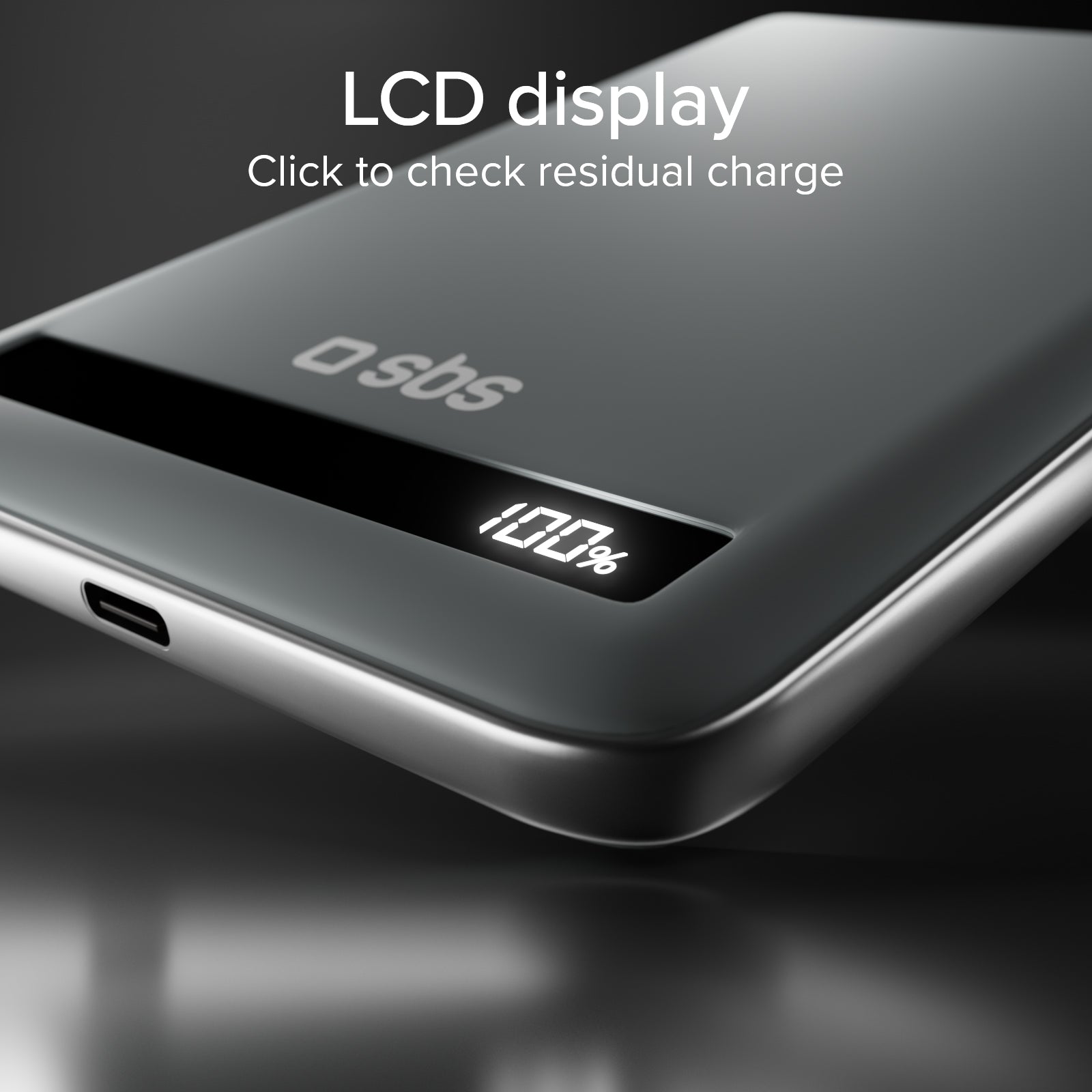 Batería externa magnética Qi2 15W de 5000mAh con batería de estado semisólido y pantalla LED