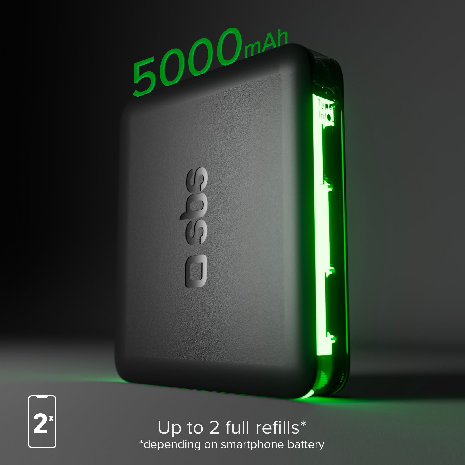 Powerbank da 5000 mAh ad alta densità