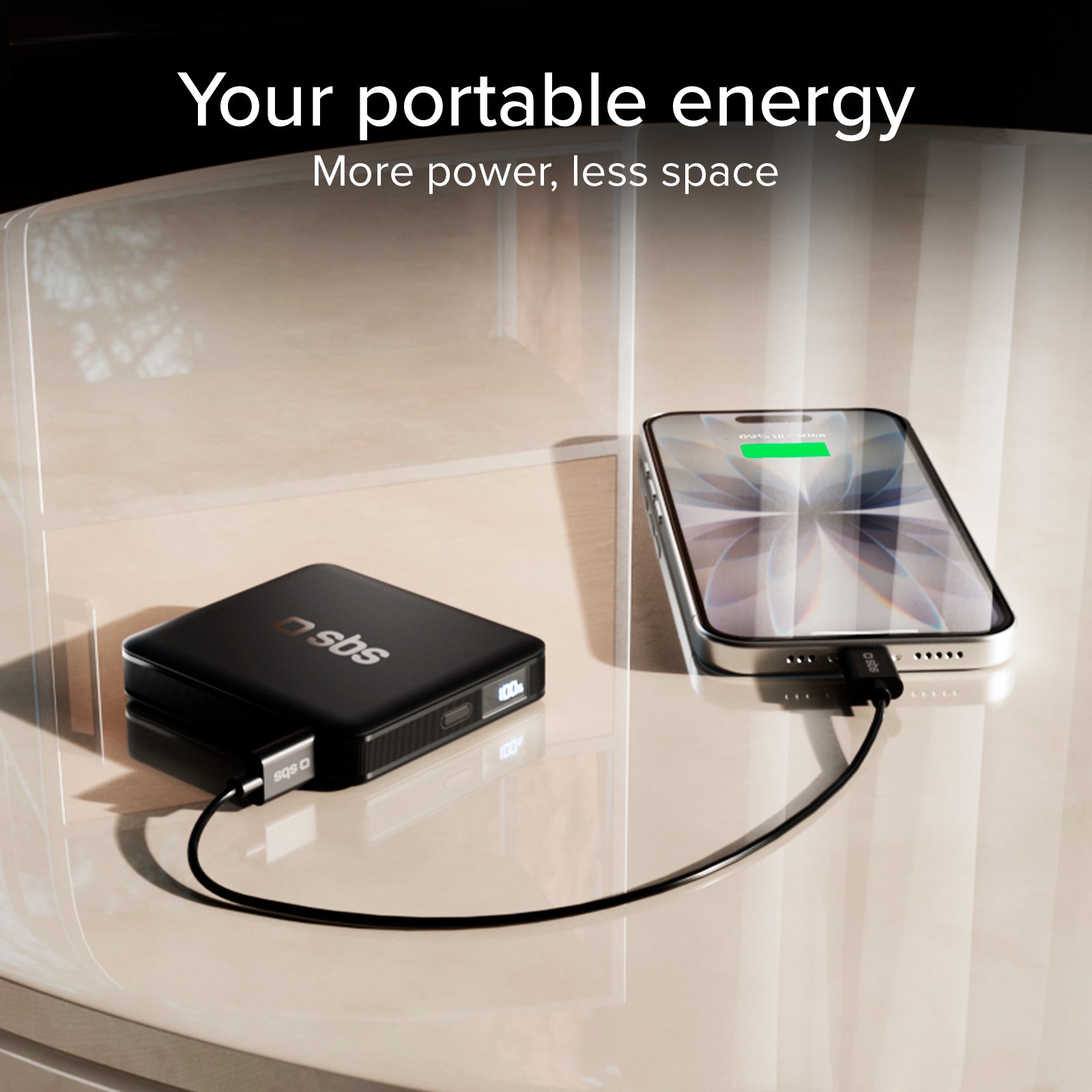 Batterie externe SBS 5000 mAh - Ultra-compacte et Haute densité