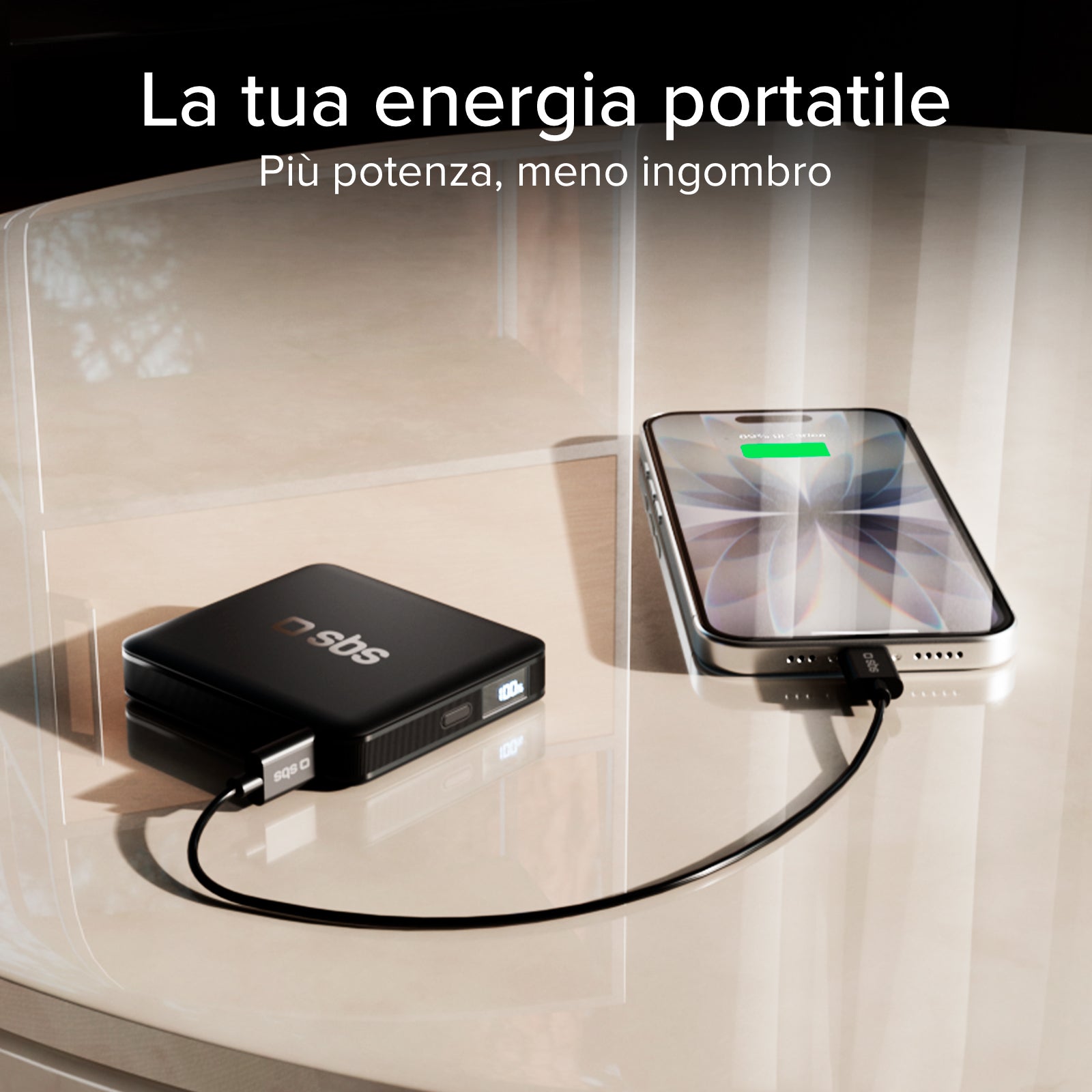 Power Bank SBS 5000 mAh – Ultracompacto y de alta densidad