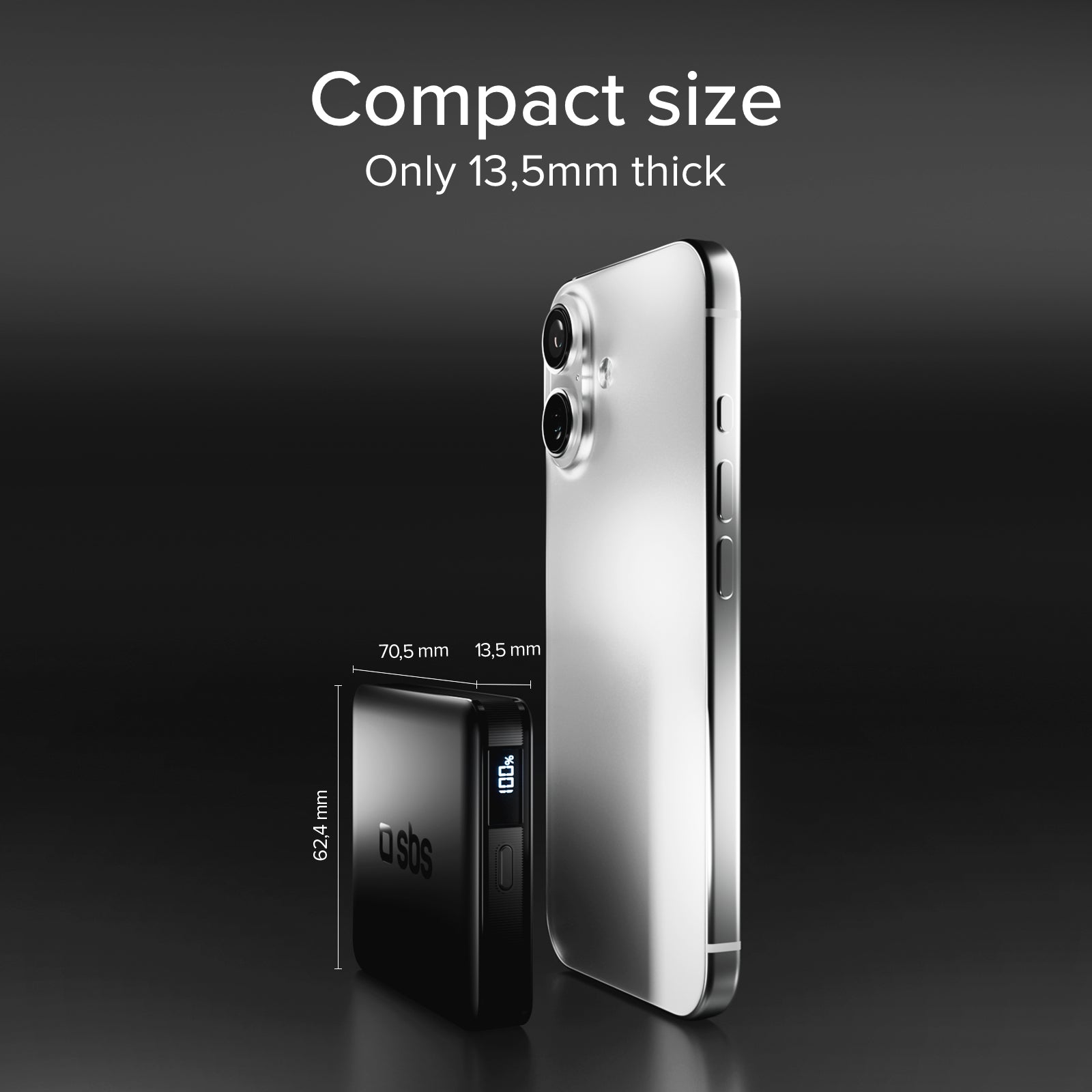 Batterie externe SBS 5000 mAh - Ultra-compacte et Haute densité