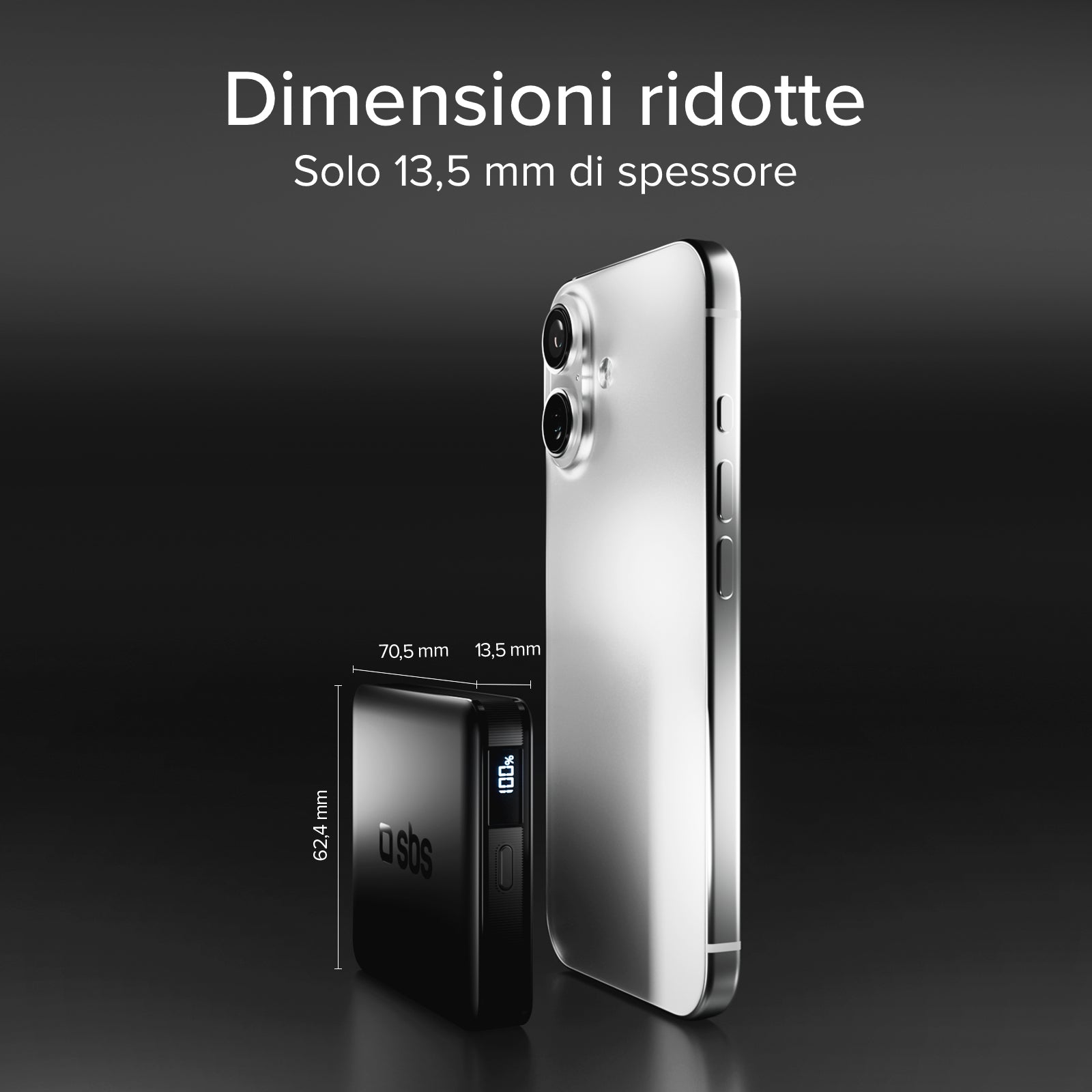 Batterie externe SBS 5000 mAh - Ultra-compacte et Haute densité