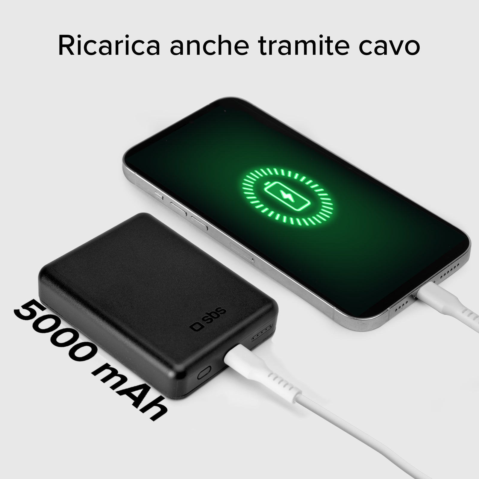 5000 mAh kabellose magnetische Powerbank