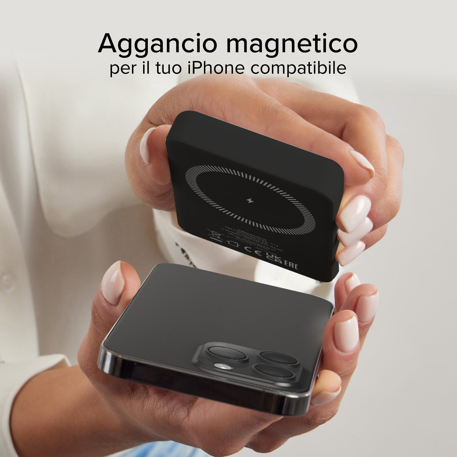 5000 mAh kabellose magnetische Powerbank