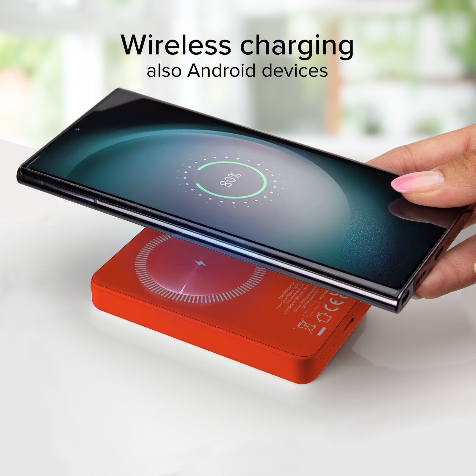 Power bank mag 5.000 mAh Wireless compatibile con iPhone con ricarica MagSafe