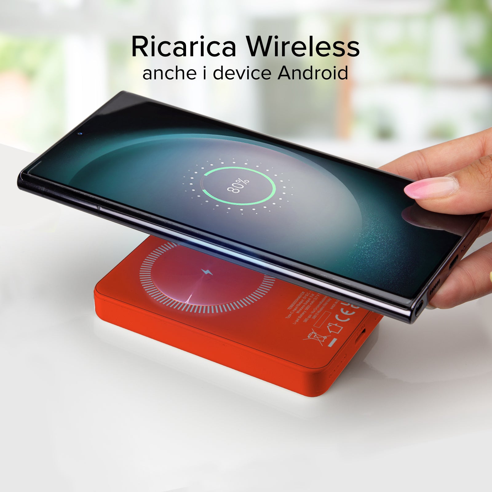 Batterie externe magnétique sans fil 5000 mAh
