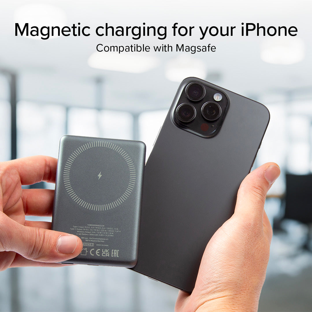 Power bank 5000 mAh compatibile con MagSafe