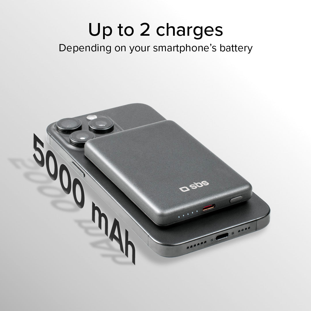 Batterie externe 5000 mAh compatible MagSafe