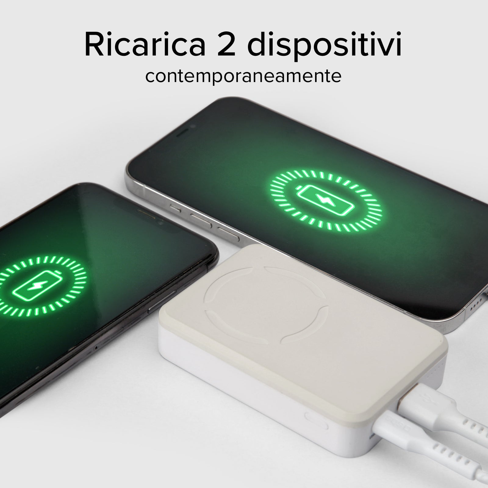 Batterie externe magnétique sans fil avec fonction de socle