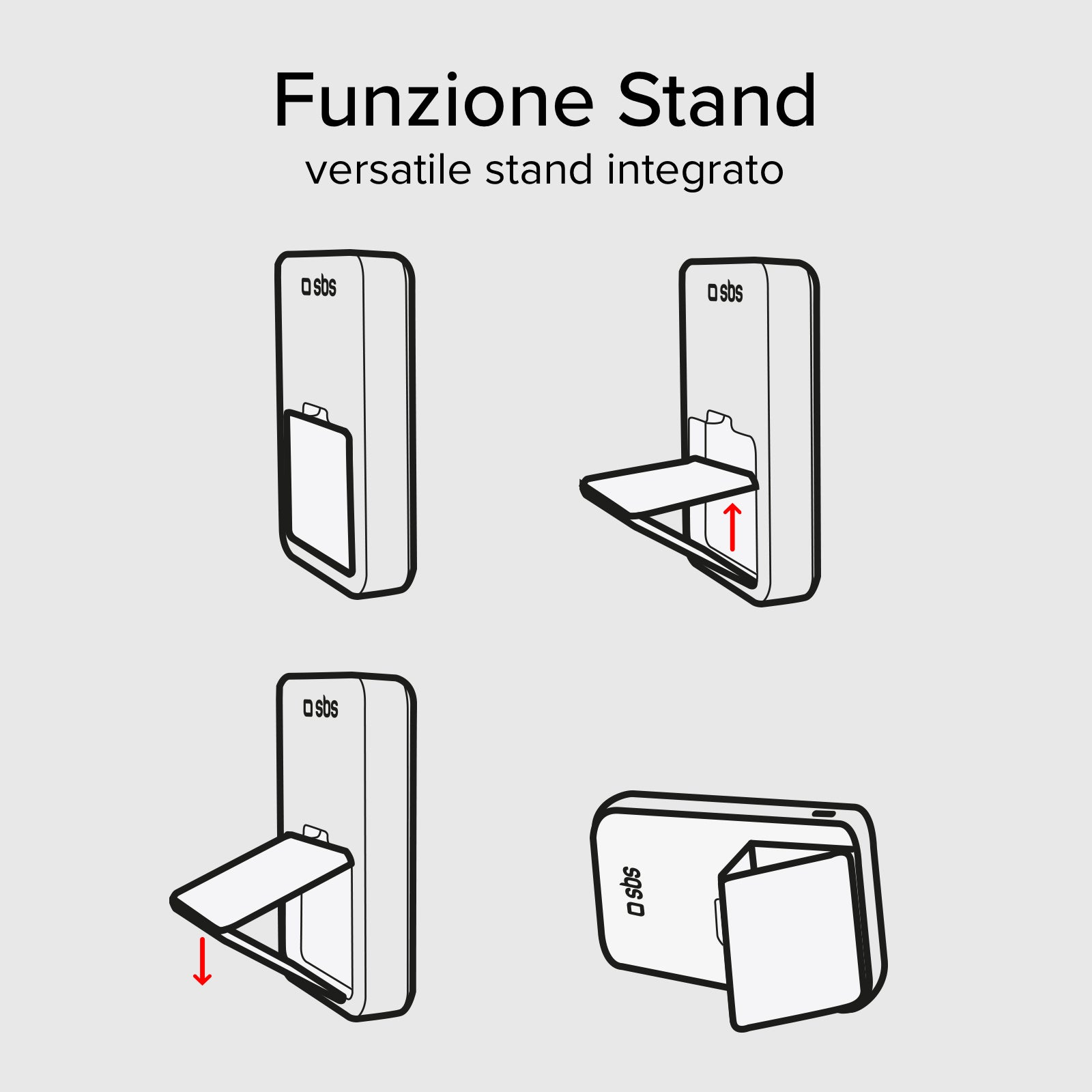 Magnetische kabellose 5000-mAh-Powerbank mit Standfunktion