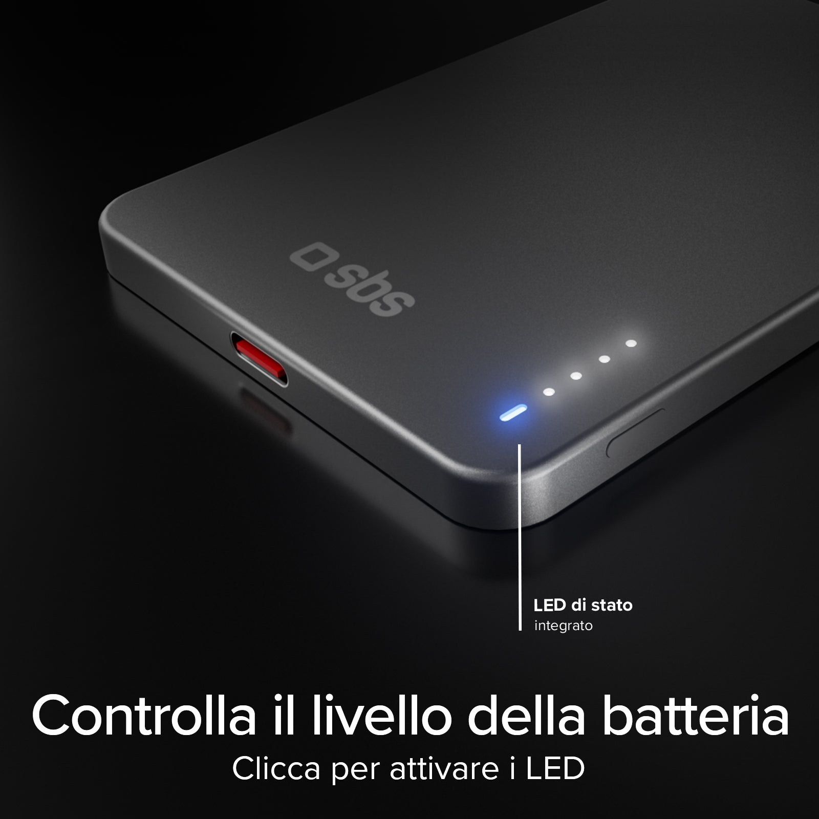 Extra-slim magnetic Power Bank 5000mAh