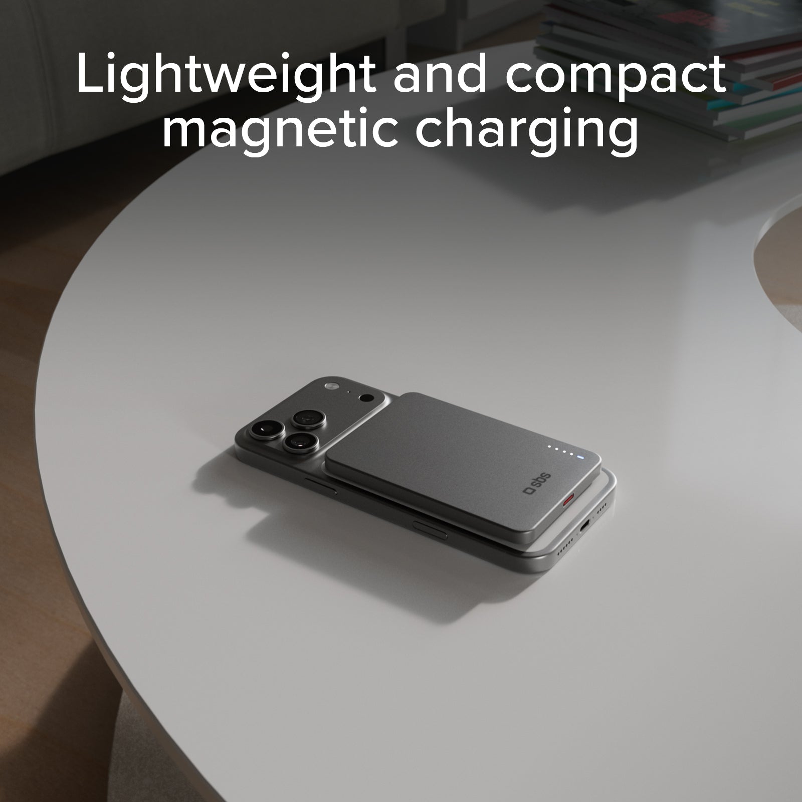 Extra-slim magnetic Power Bank 5000mAh