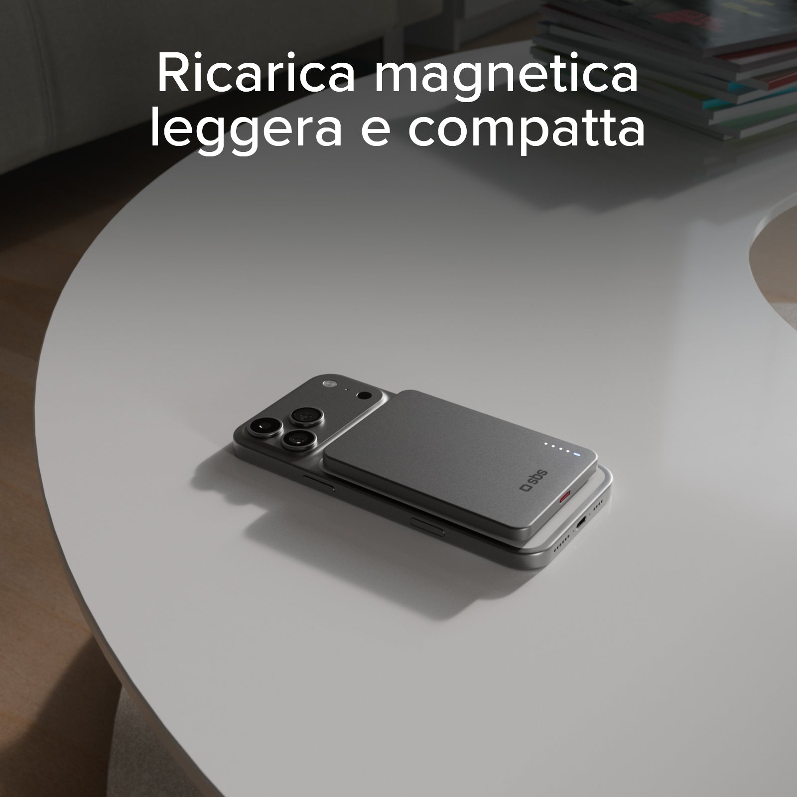 Batería externa inalámbrica magnética extra-slim 5000mAh