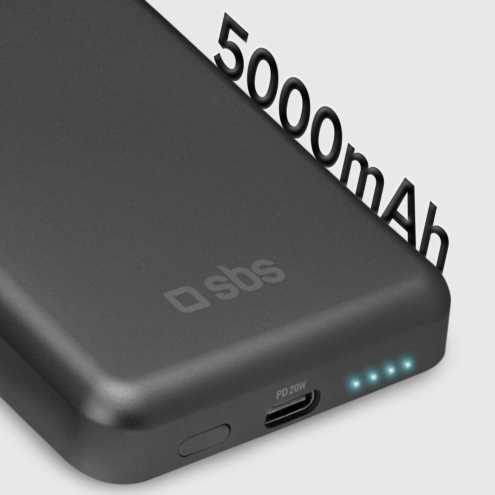 Powerbank magnetico wireless da 5000 mAh con grafene
