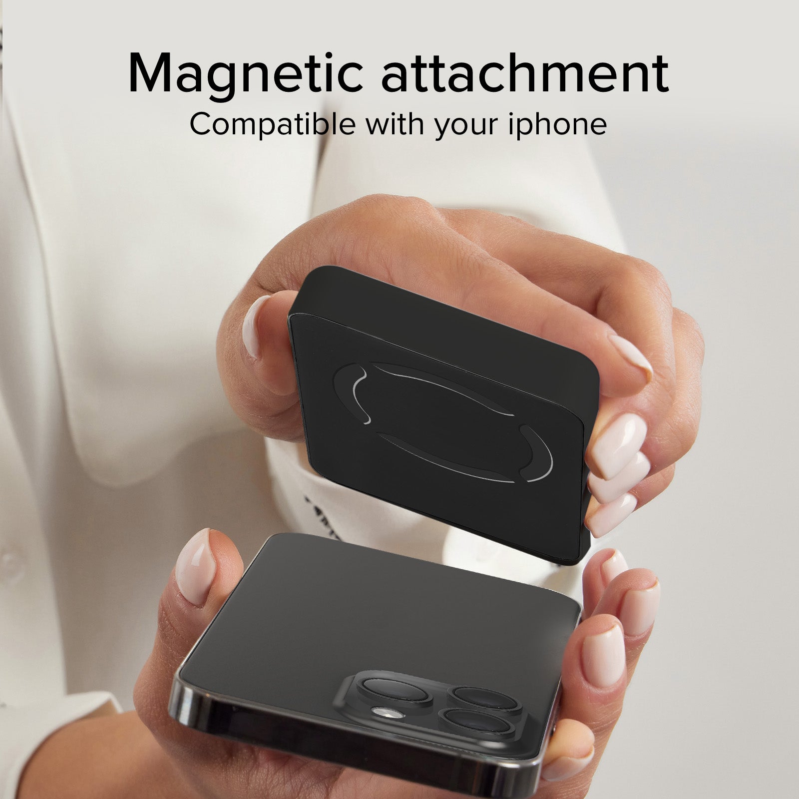 Magnetische Powerbank 5000 mAh kabellos mit Graphen