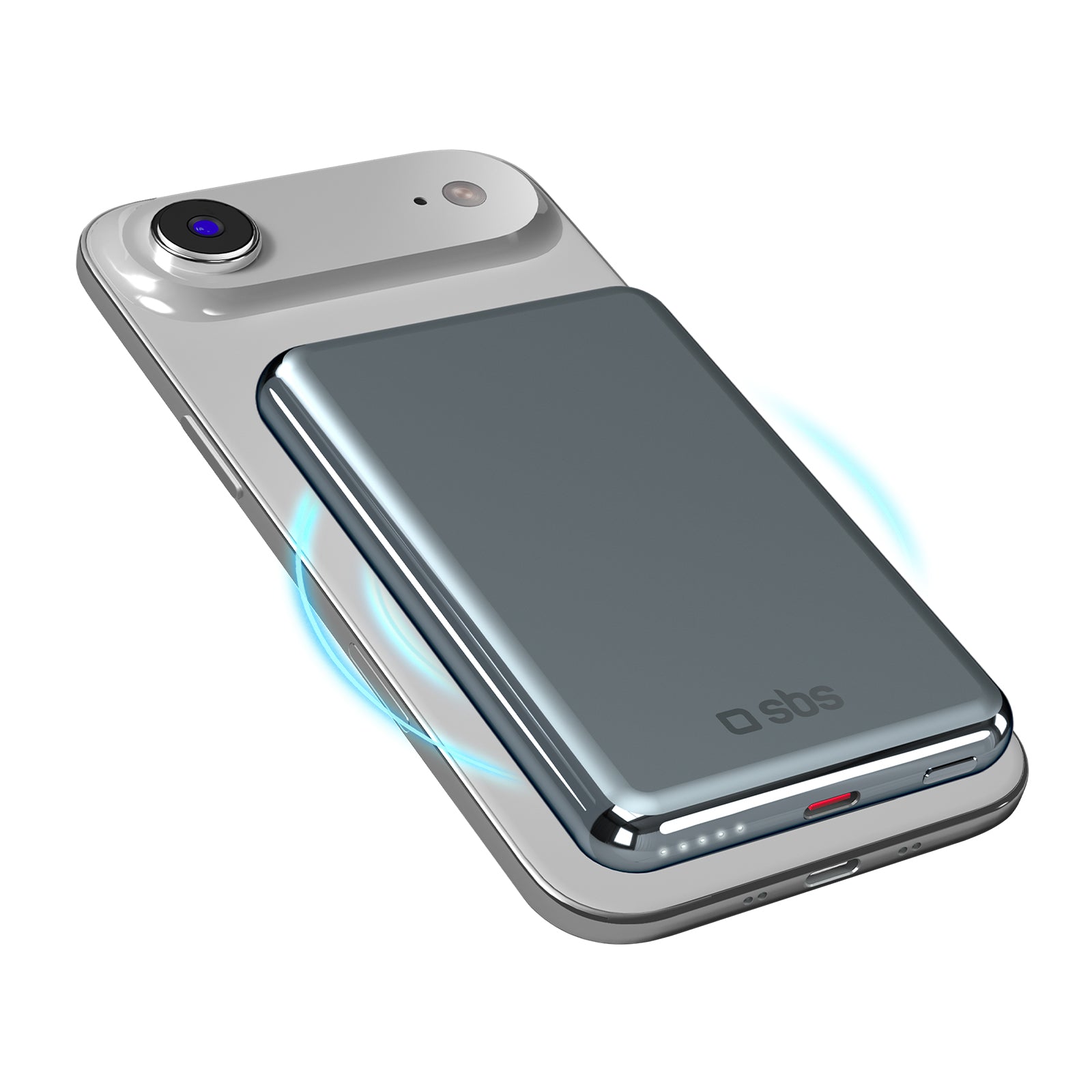 Magnetische Wireless-Powerbank 5000 mAh mit 20W Power Delivery, Aluminium, MagSafe-kompatibel