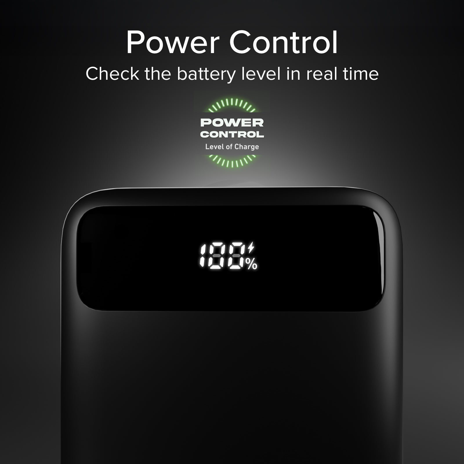 Power bank compatto da 10.000 mAh con ricarica rapida e display LCD