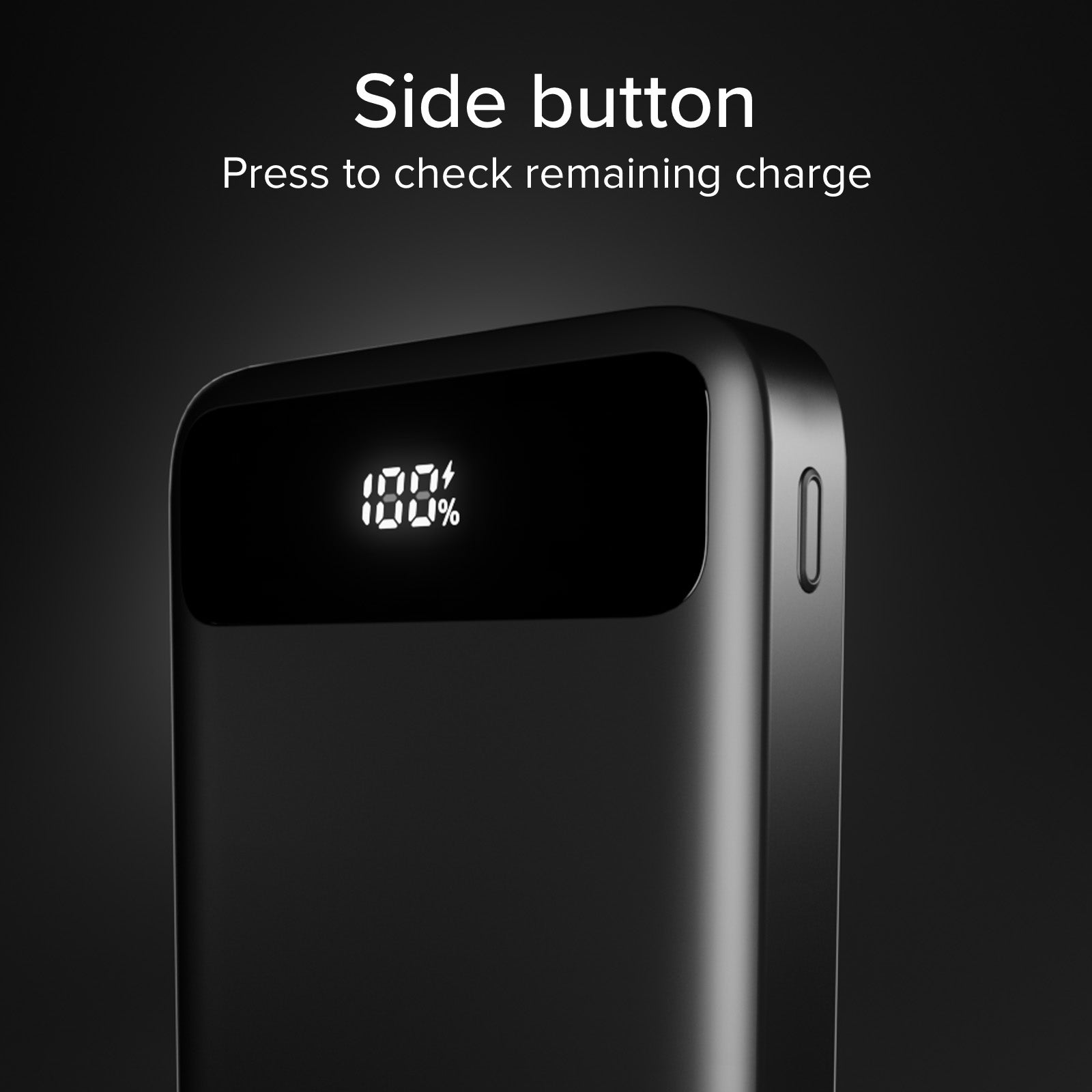 Power bank compatto da 10.000 mAh con ricarica rapida e display LCD