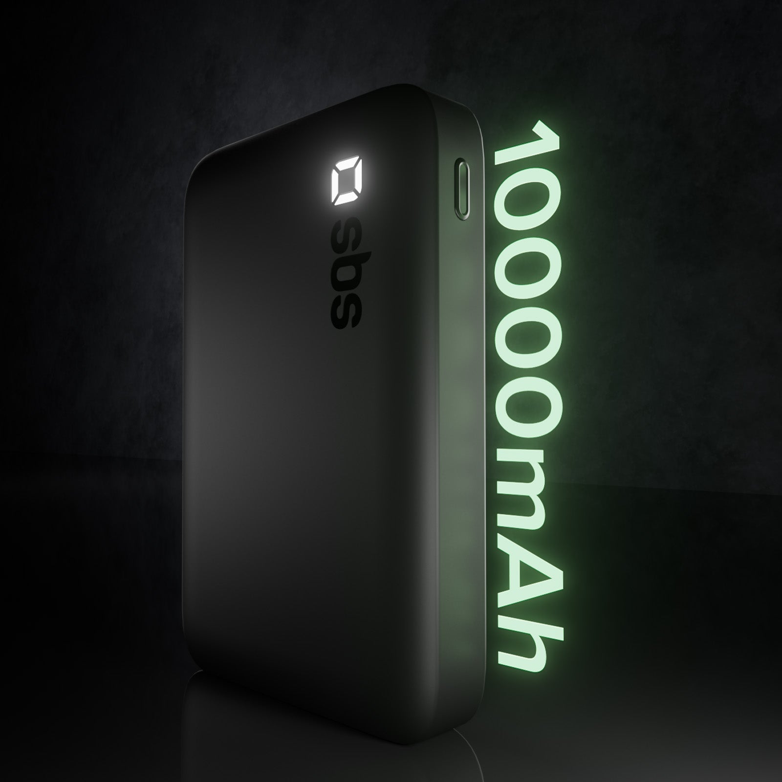 Powerbank SBS 10000 mAh High Density – Kompakt mit USB-C- und USB-A-Anschlüssen