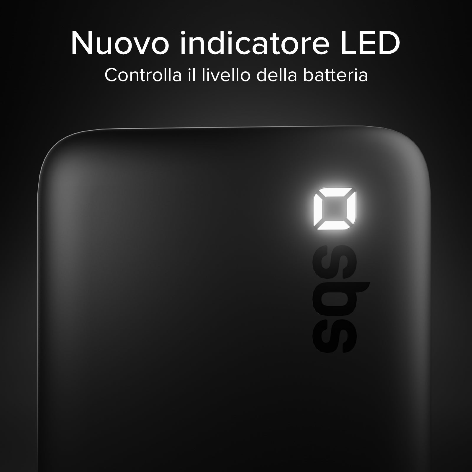 Power Bank SBS 10000 mAh High Density – Compatto con porte USB-C e USB-A
