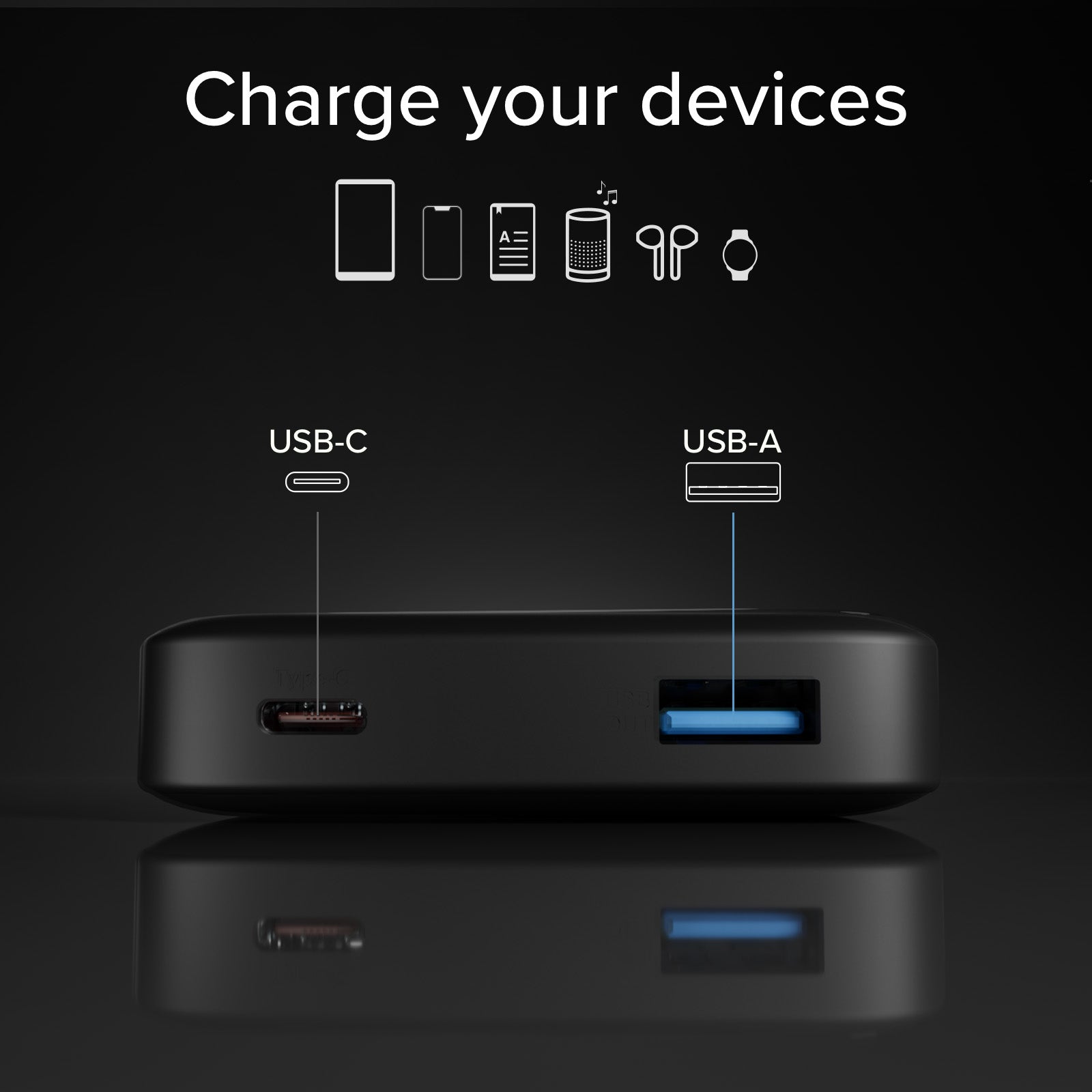 Power Bank SBS 10000 mAh High Density – Compatto con porte USB-C e USB-A