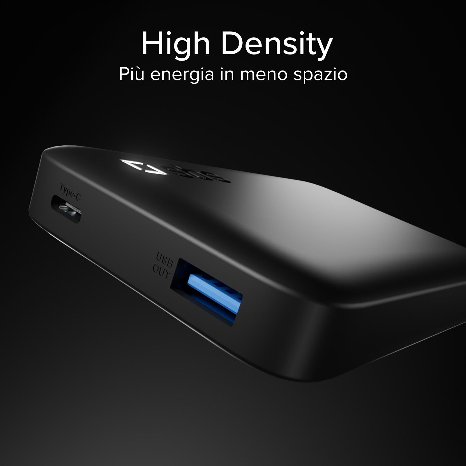 Power Bank SBS 10000 mAh High Density – Compatto con porte USB-C e USB-A