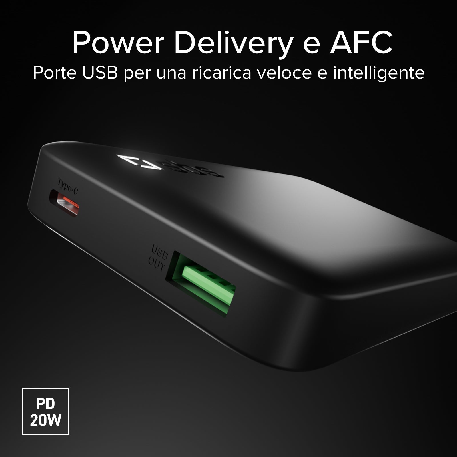 Powerbank 10000 mAh High Density mit PD, USB-C und USB-A