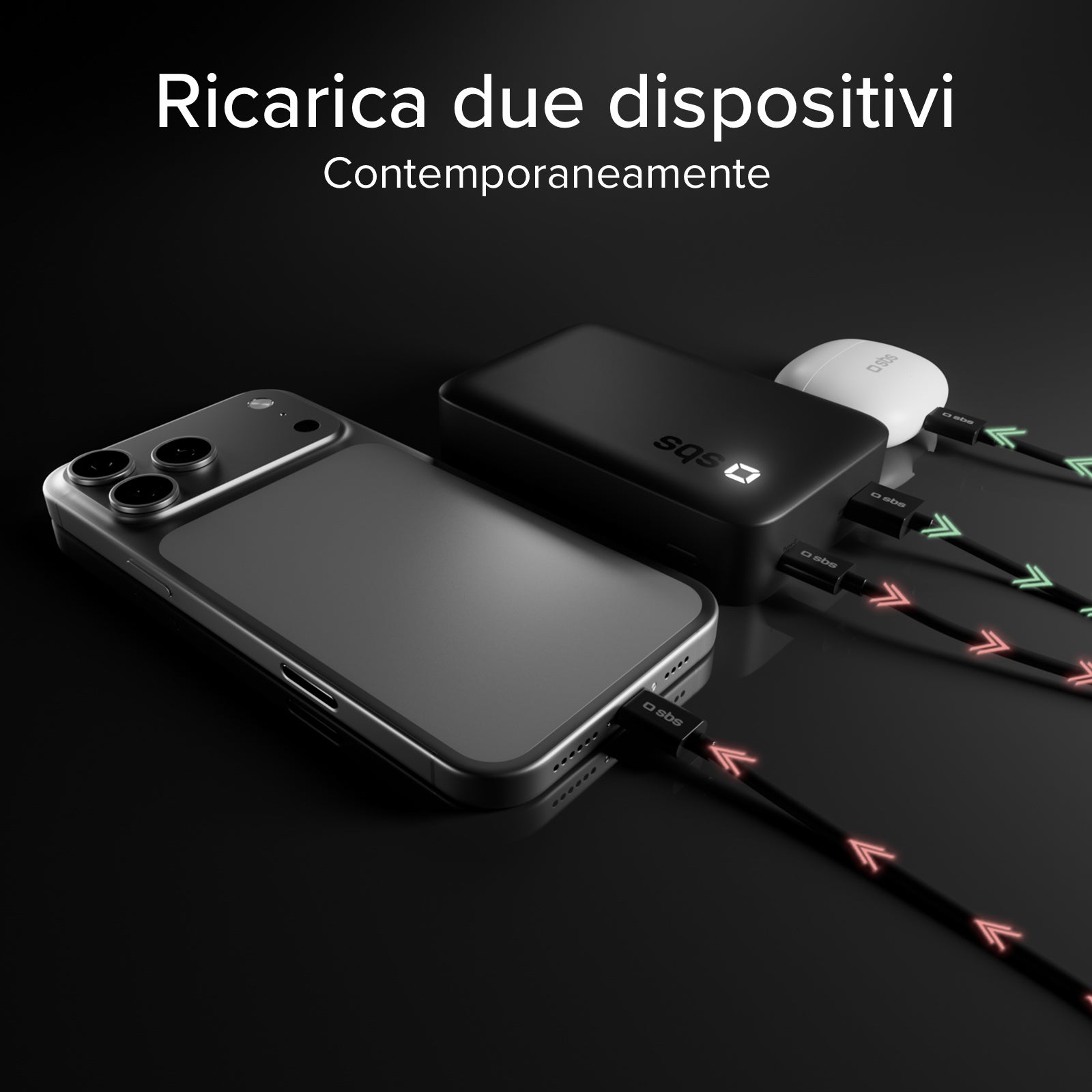 20000 mAh High Density Power Bank with PD and dual USB ports