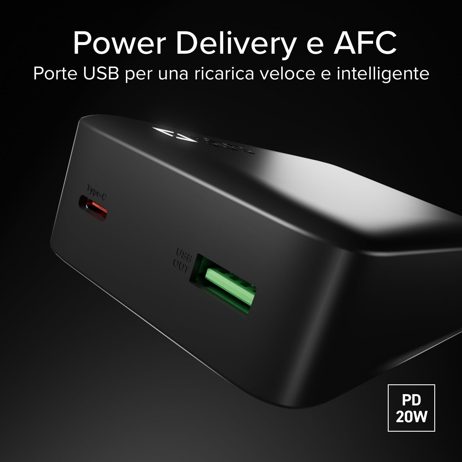 Power Bank 20000 mAh High Density con PD e doppia porta USB