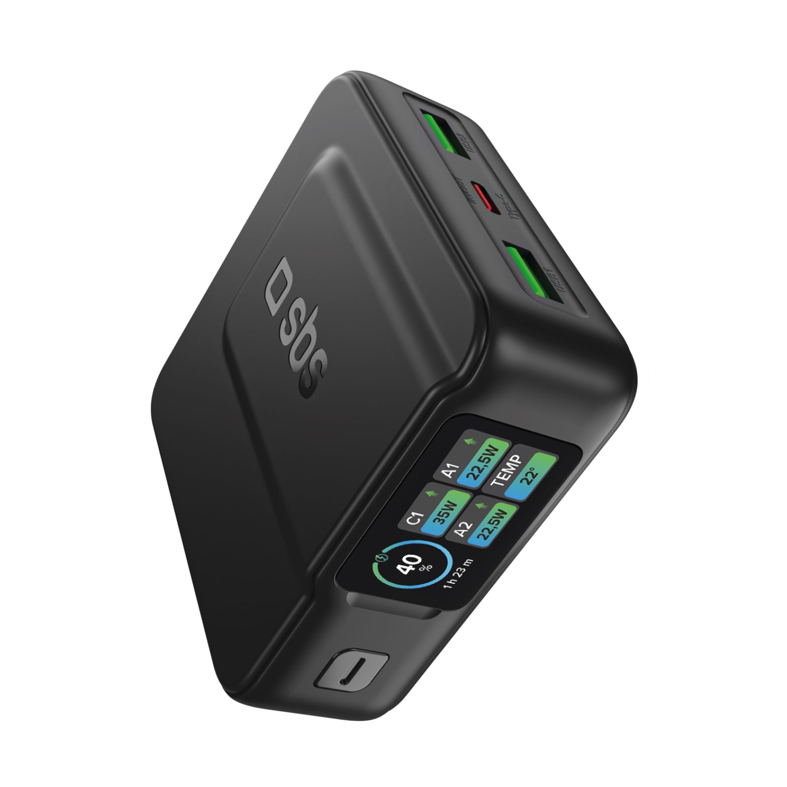 Batería externa 10000mah Power Control 2.0 con pantalla inteligente y carga 35W PD