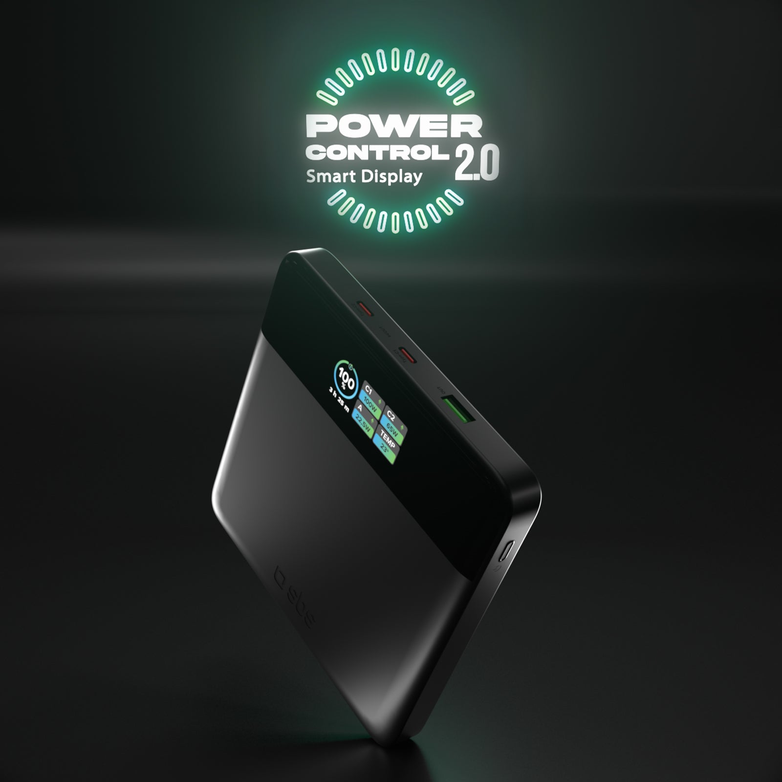 Power bank da 20.000 mAh con display LCD e ricarica per laptop da 100 W