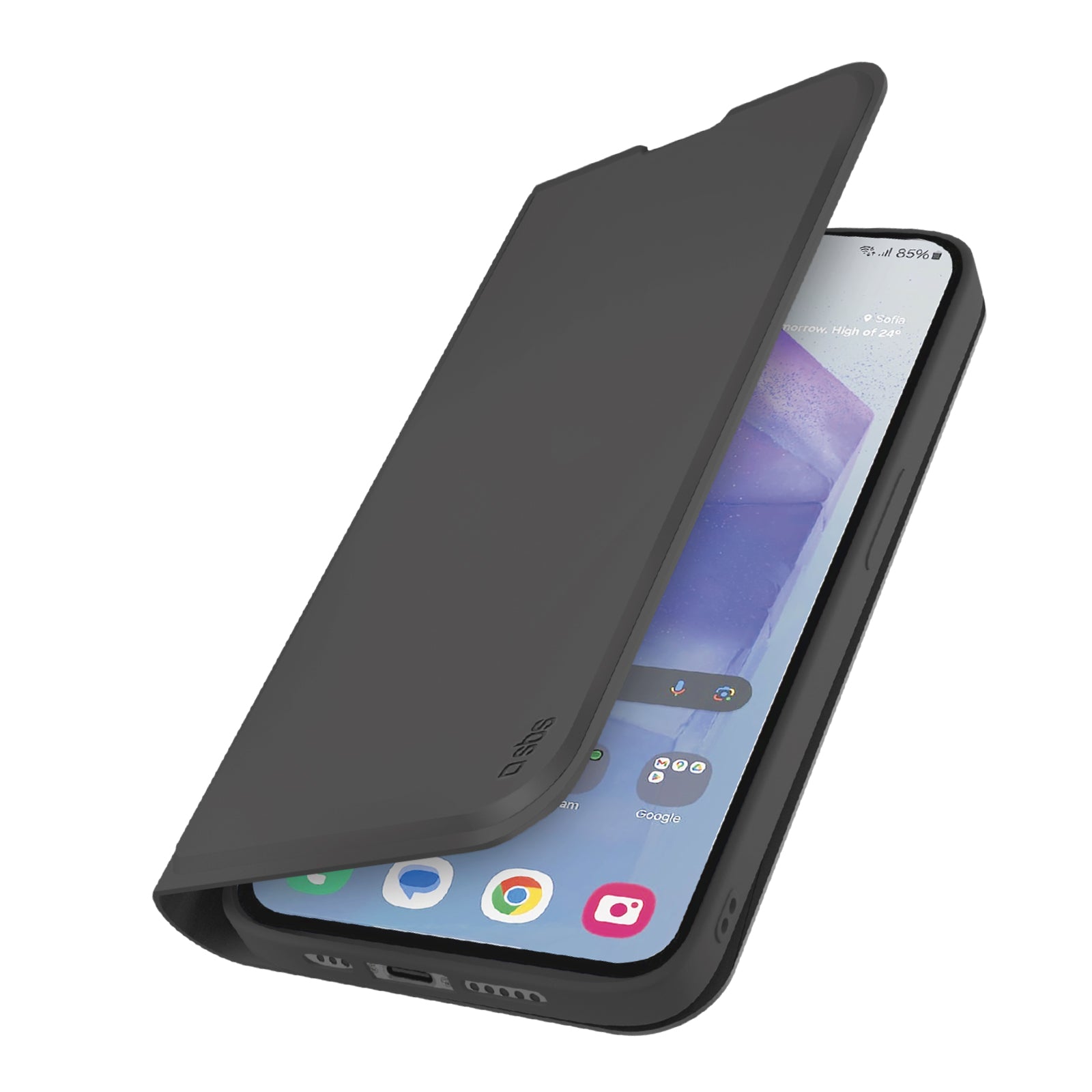 Book-style case with card holder pockets for Samsung Galaxy A55