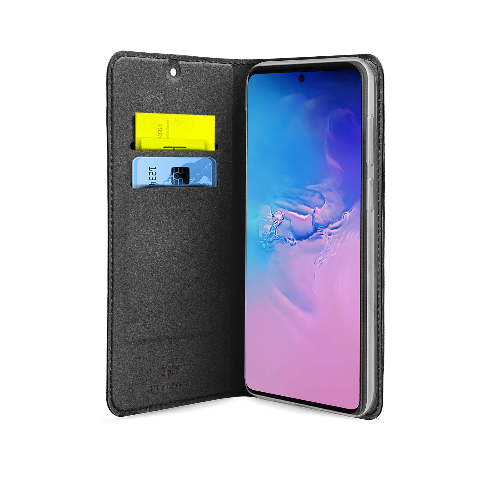 Book-style case with card holder pockets for Samsung Galaxy A91