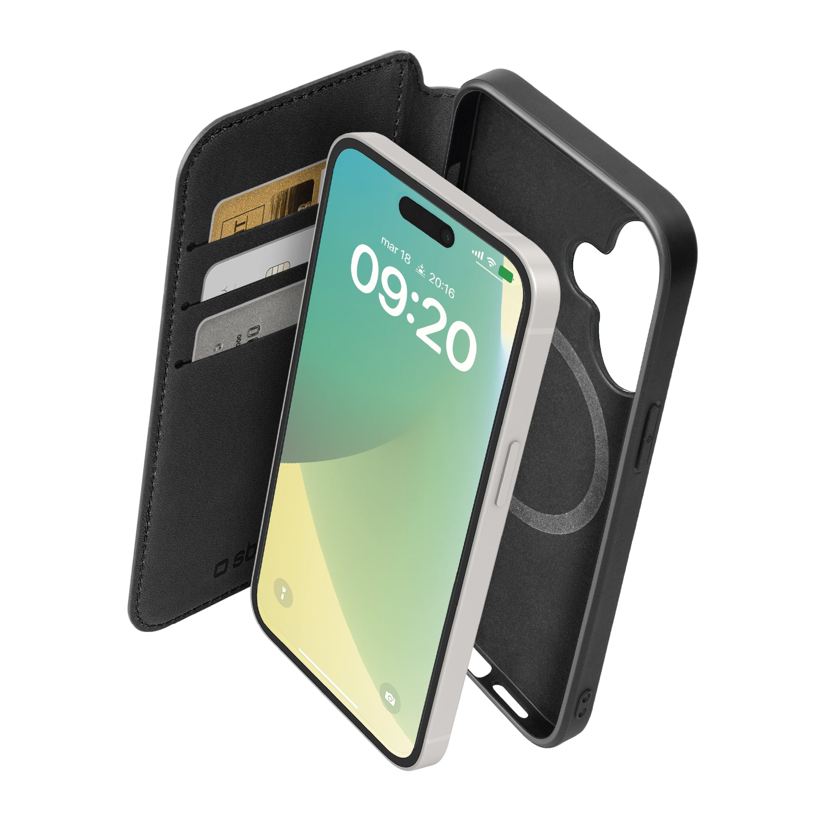 Funda tipo libro compatible con MagSafe para iPhone 16