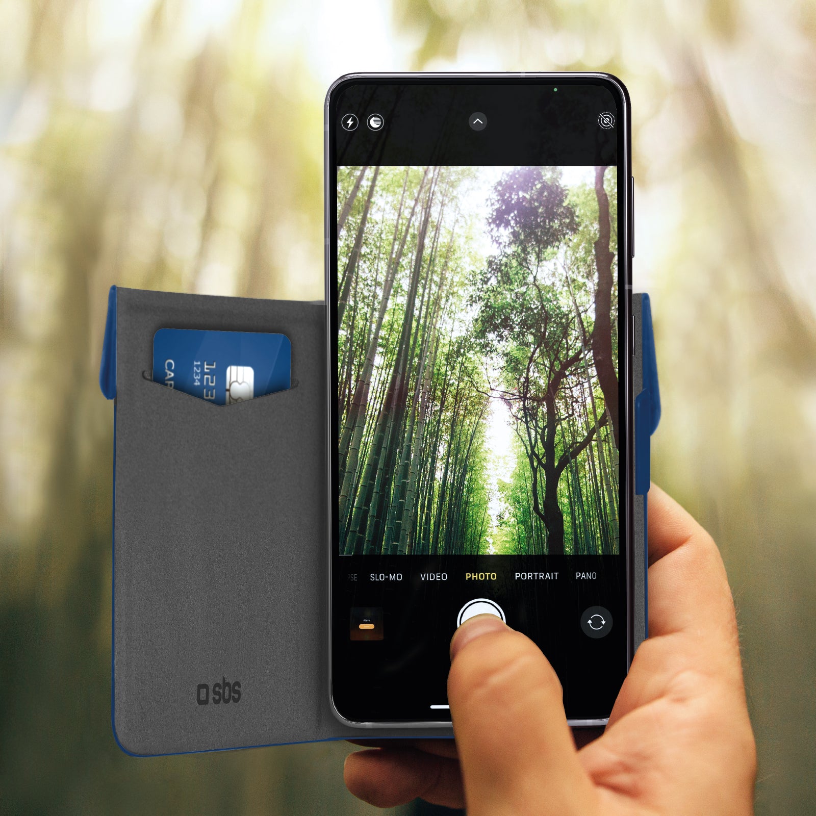 Custodia BookSlim Universale per smartphone fino a 6,8" (170x80mm max)