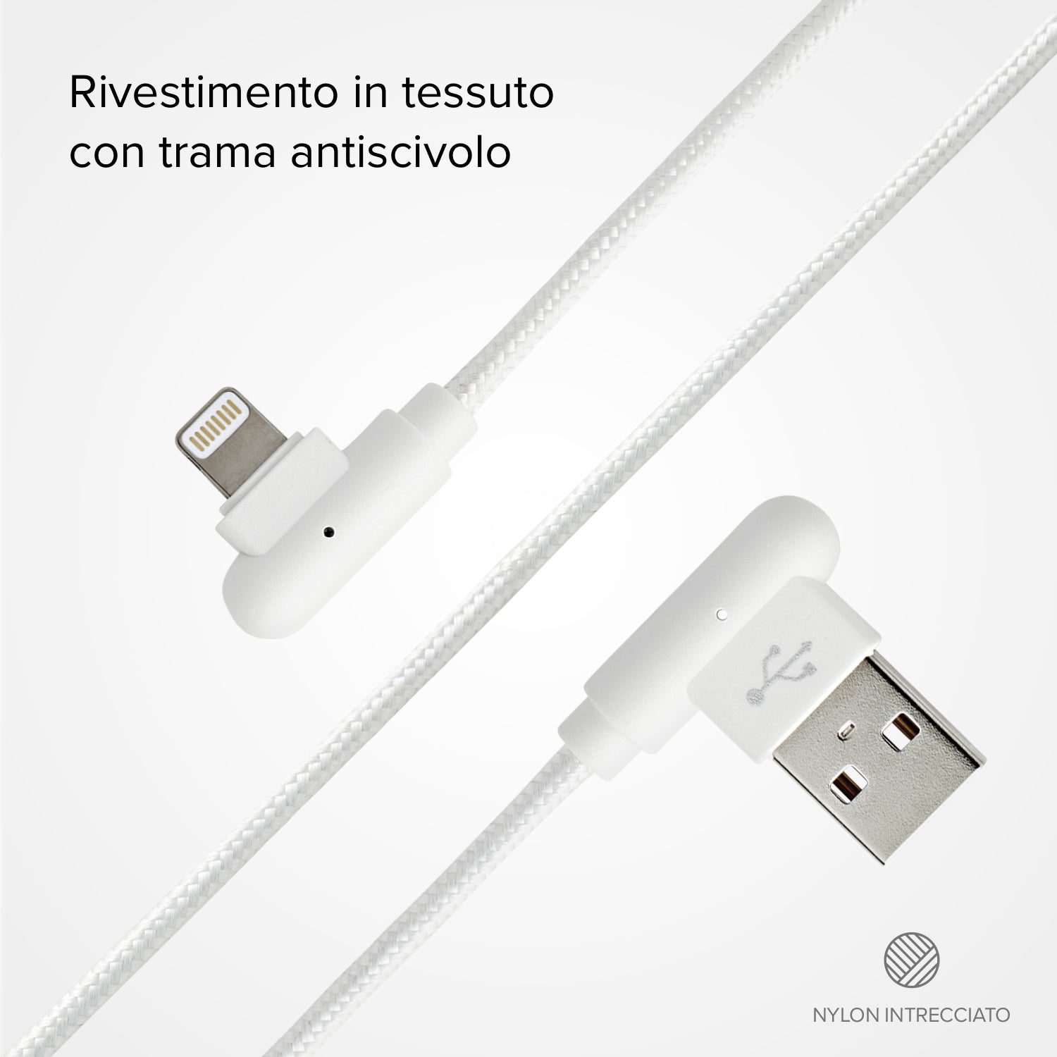 Cavo Lightning con connettori a 90°