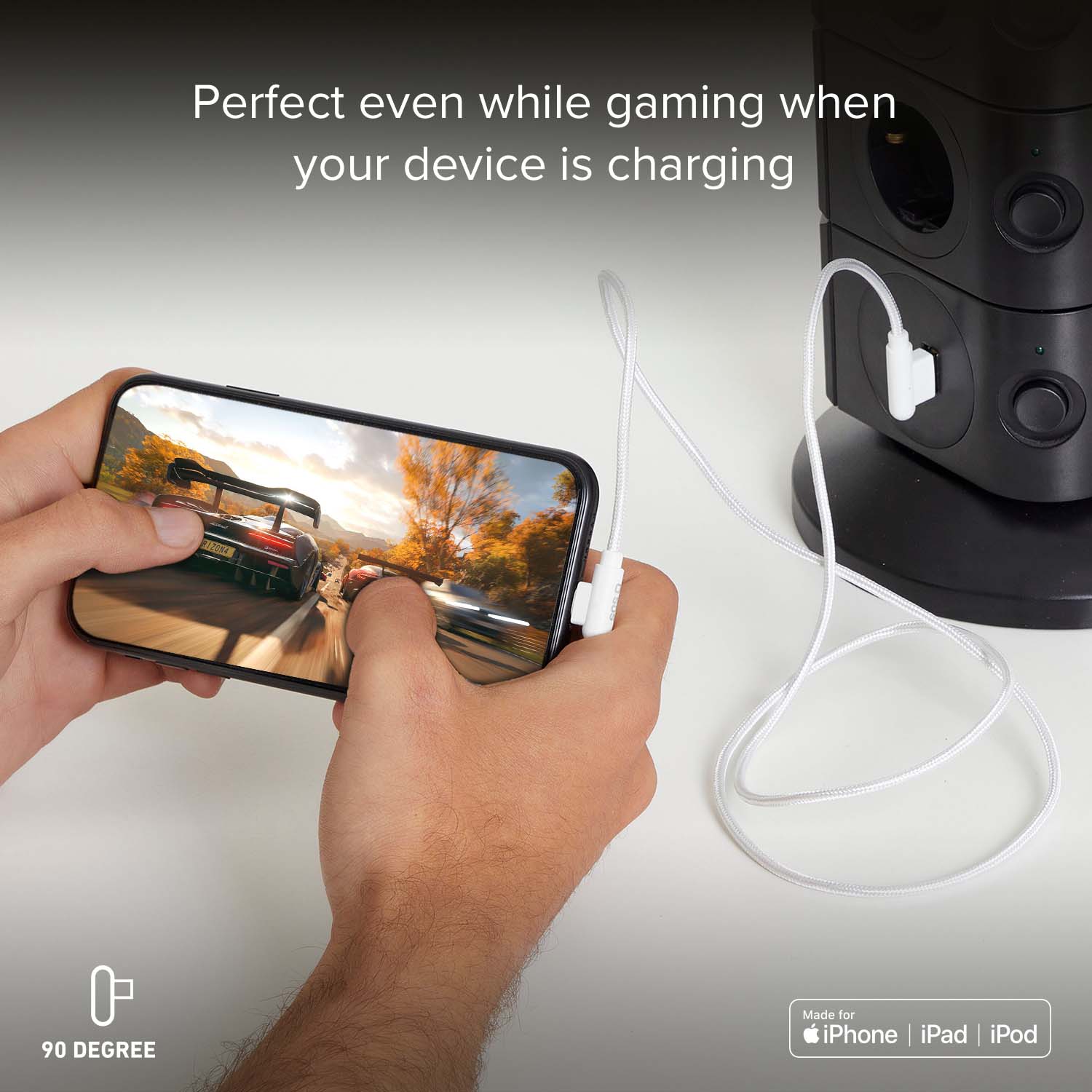 Cavo Lightning con connettori a 90°