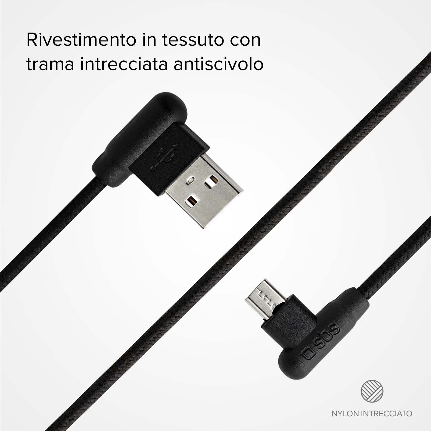 Micro-USB-Kabel mit 90°-Anschlüssen