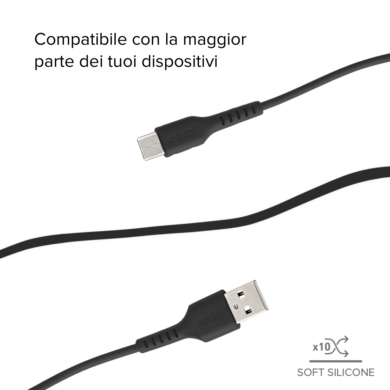 Cavo dati 2 m nero - Connettori USB a Micro-USB