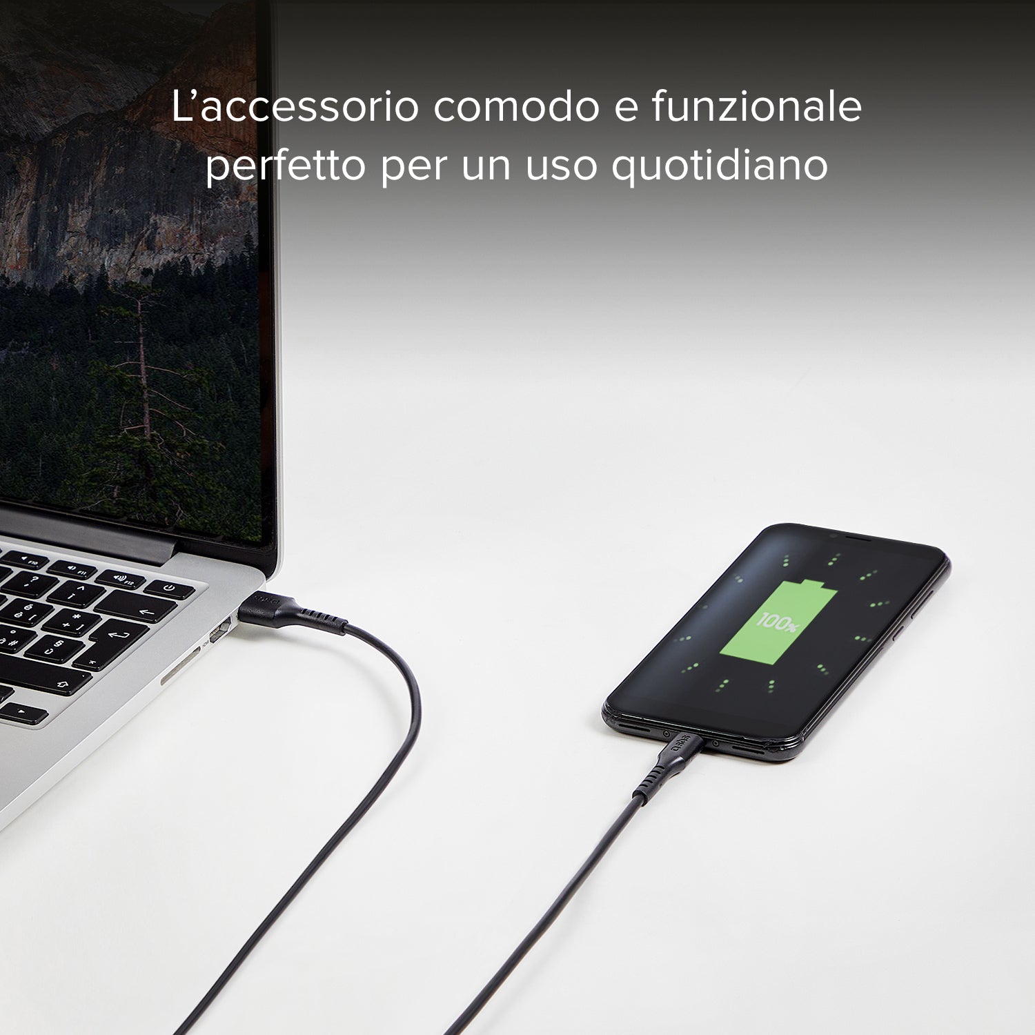 Cavo dati 2 m nero - Connettori USB a Micro-USB