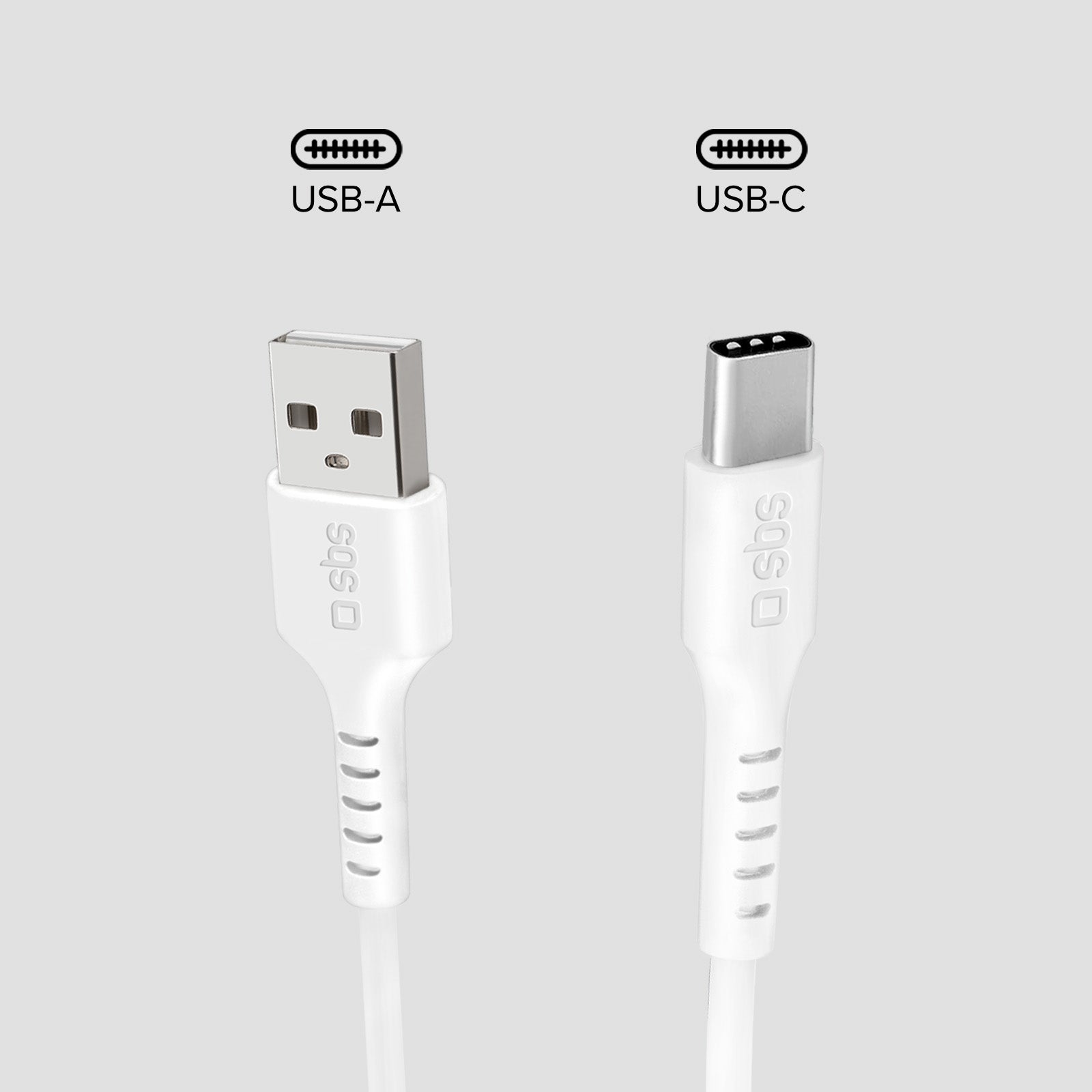 Cable de datos y carga USB-A - USB-C de 1 metro