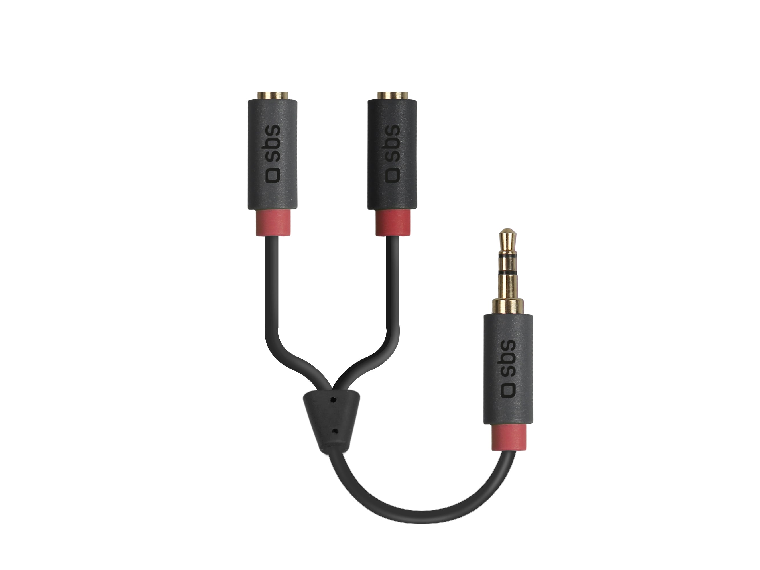 Cable de audio stereo Jack 3,5 mm con splitter para móviles y smartphones