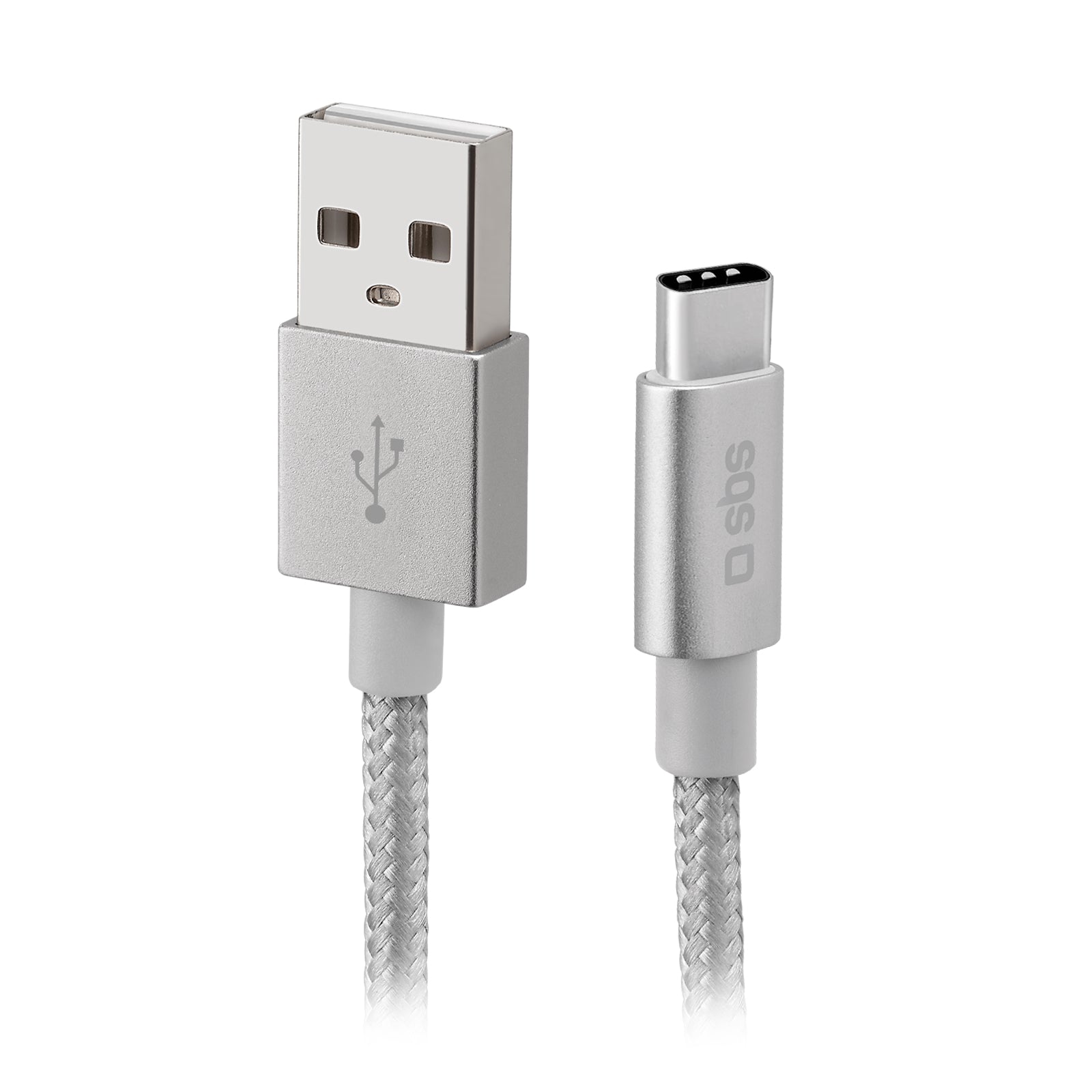 Cavo dati e ricarica in nylon 1.5 m - Connettori USB a USB-C