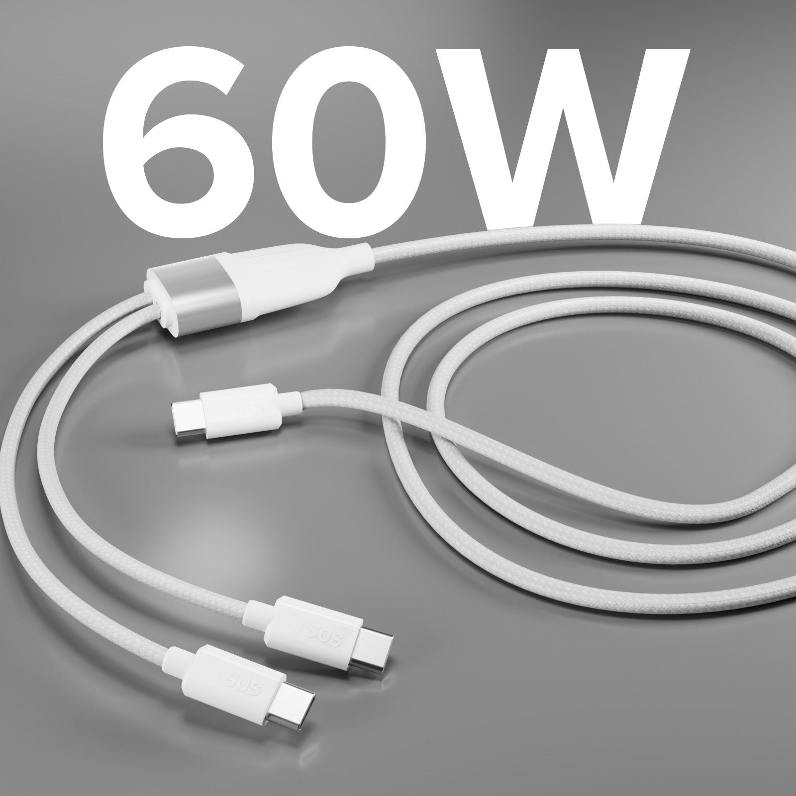 Sdoppiatore USB Type-C con doppia uscita USB-C 60W